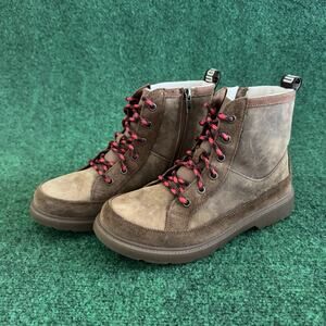 Ugg Robley 1112458K Weather Lace Up Boys Boots, Brown, Size US 6, UK 5, EU 38